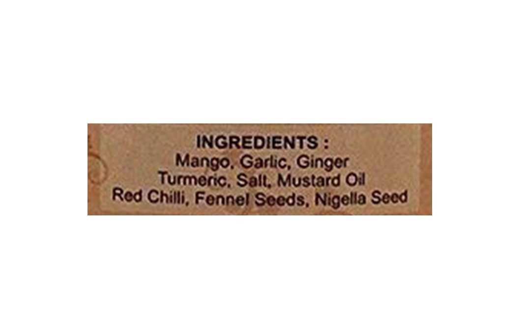 Chokkha Mango Garlic Pickle    Glass Jar  400 grams